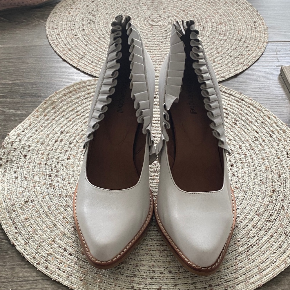 Jeffrey Campbell for Women: Mendes White Heels